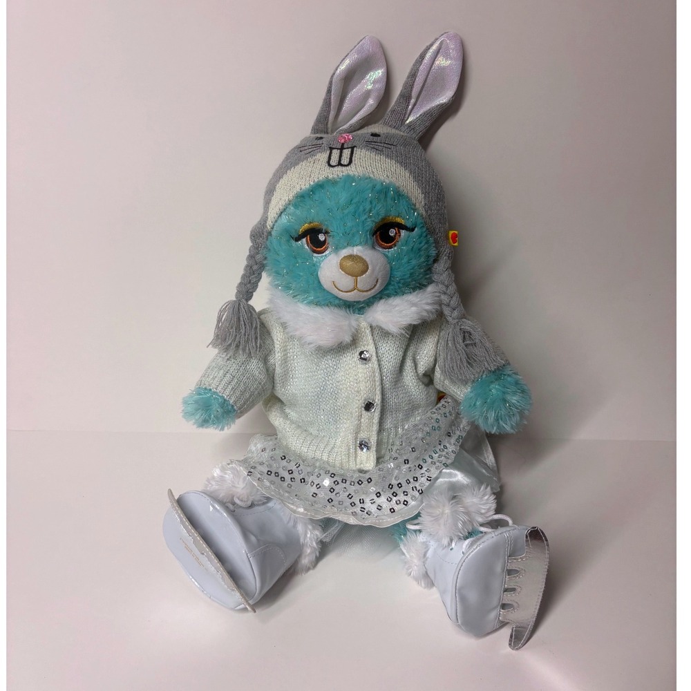 Build-A-Bear Disney Aladdin Jasmine Plush Turquoise Tinsel Ice Skate Princess